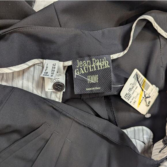 Jean Paul Gaultier Femme Black Two-Piece Suit – Vintage Made in Italy Size US 8 - Picture 8 of 16